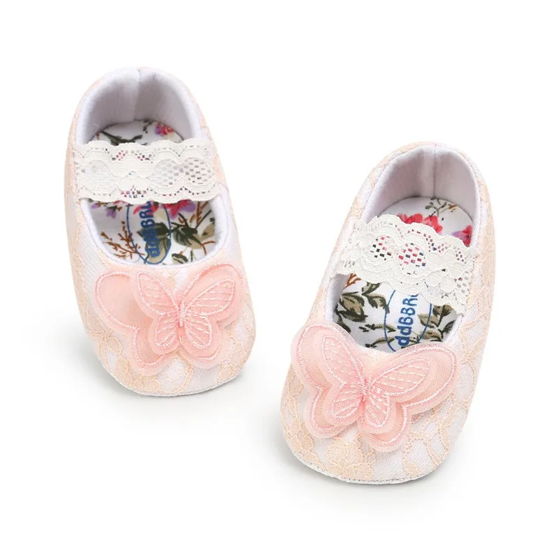 

baby girl shoes Baby Girls Butterfly Lace Fashion Slip-On Toddler First Walkers Kid Shoes #2N04