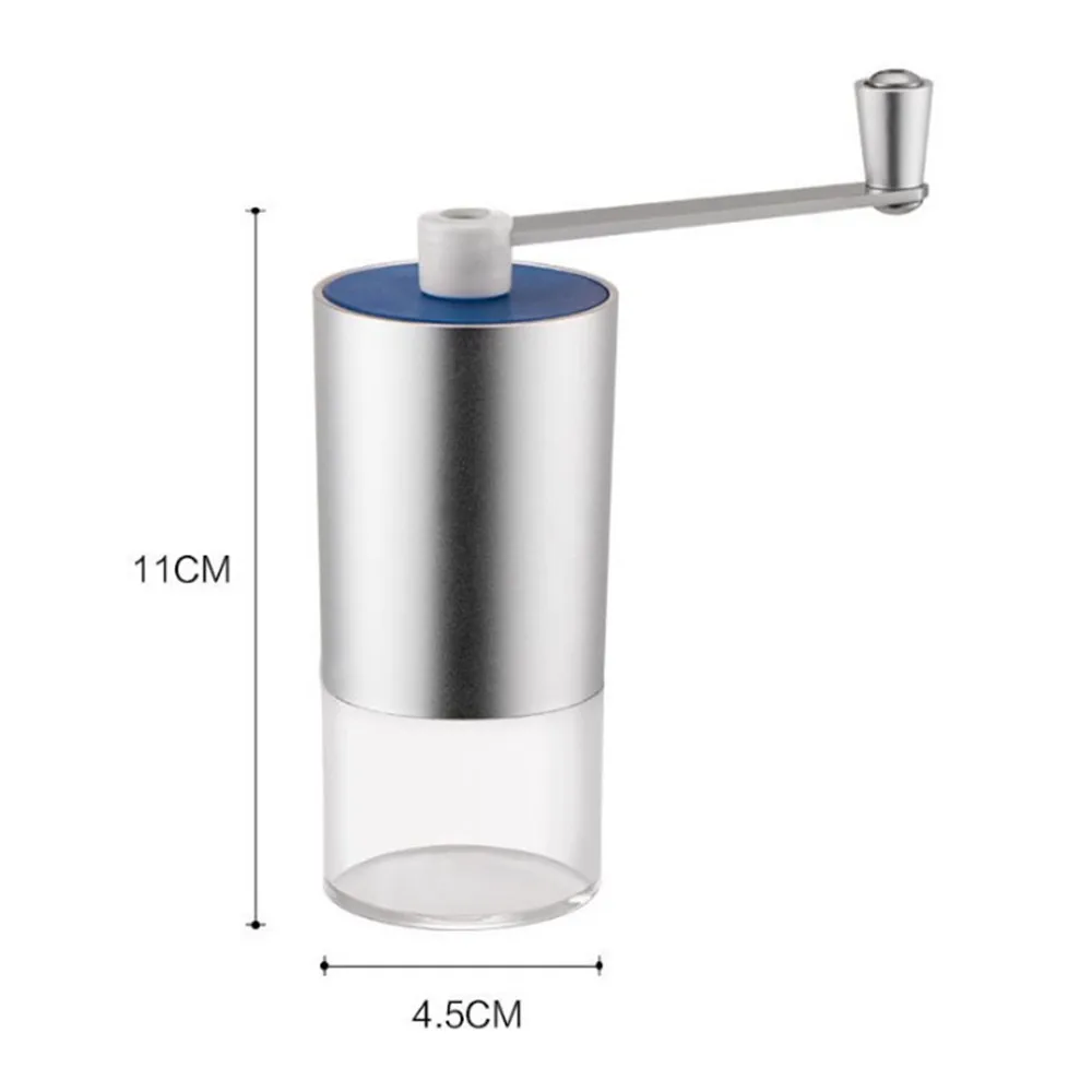 Кофемолка алюминиевая портативная кофемолка Профессиональная ручная для