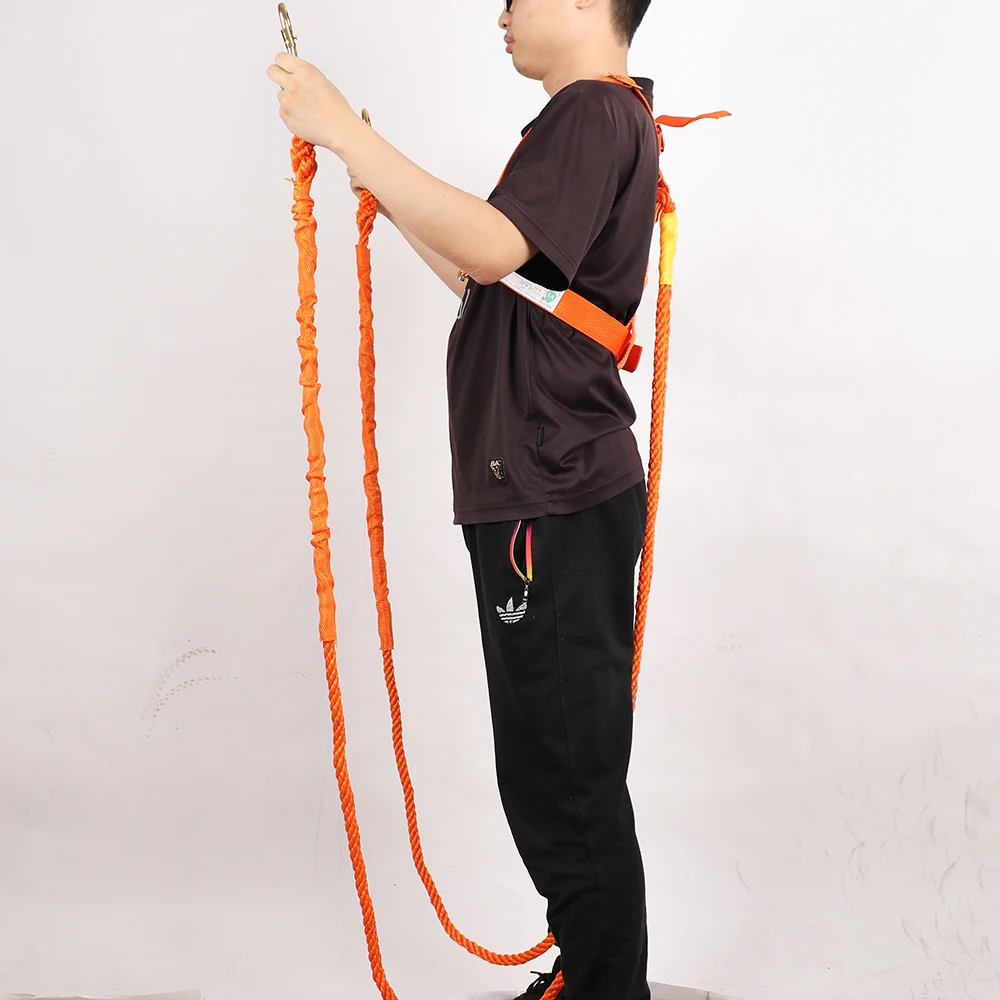 Adjustable Aerial Work Safety Belt Five-Point Fall Protection Polypropylene fiber Camping Climbing Accessories | Спорт и развлечения