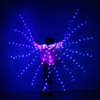 2018 children led light isis wings belly dancing 360 degree egyptian stage performance new arrival kids dj led wings no sticks
