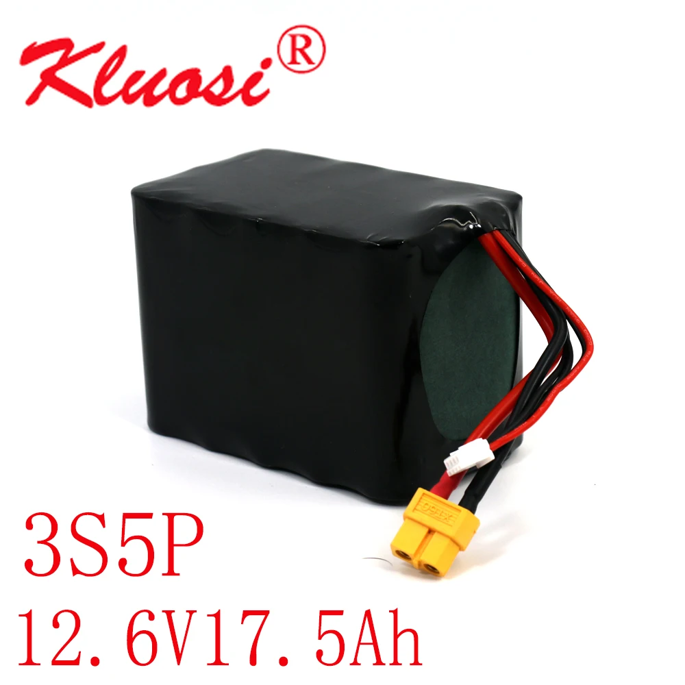 kluosi 3s5p 12v 17 5ah 18ah 126 v высокая ёмкость бла б