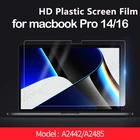 Защитная пленка для 2021 MacBook Pro 14 16 M1 Pro A2338 A2289, пластиковая HD пленка-наклейка для экрана Mac Air Pro 13 16 