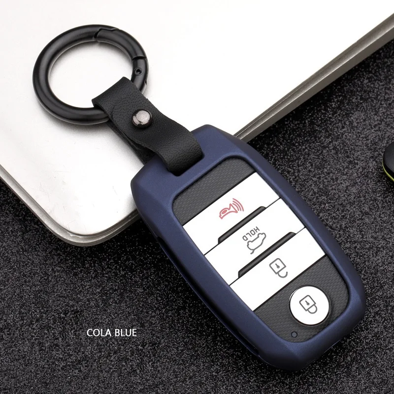 Углеволокна сплав чехол для автомобильного смарт ключа Крышка Kia KX3 KX5 K3S Рио Ceed