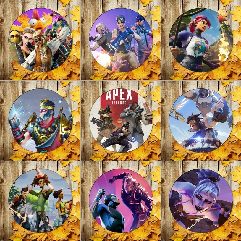 

5.8 CM Original Fortnite Badge Brooch Peripheral Classic Collection Toy Game Figure Souvenir Badge Children's Birthday Gifts