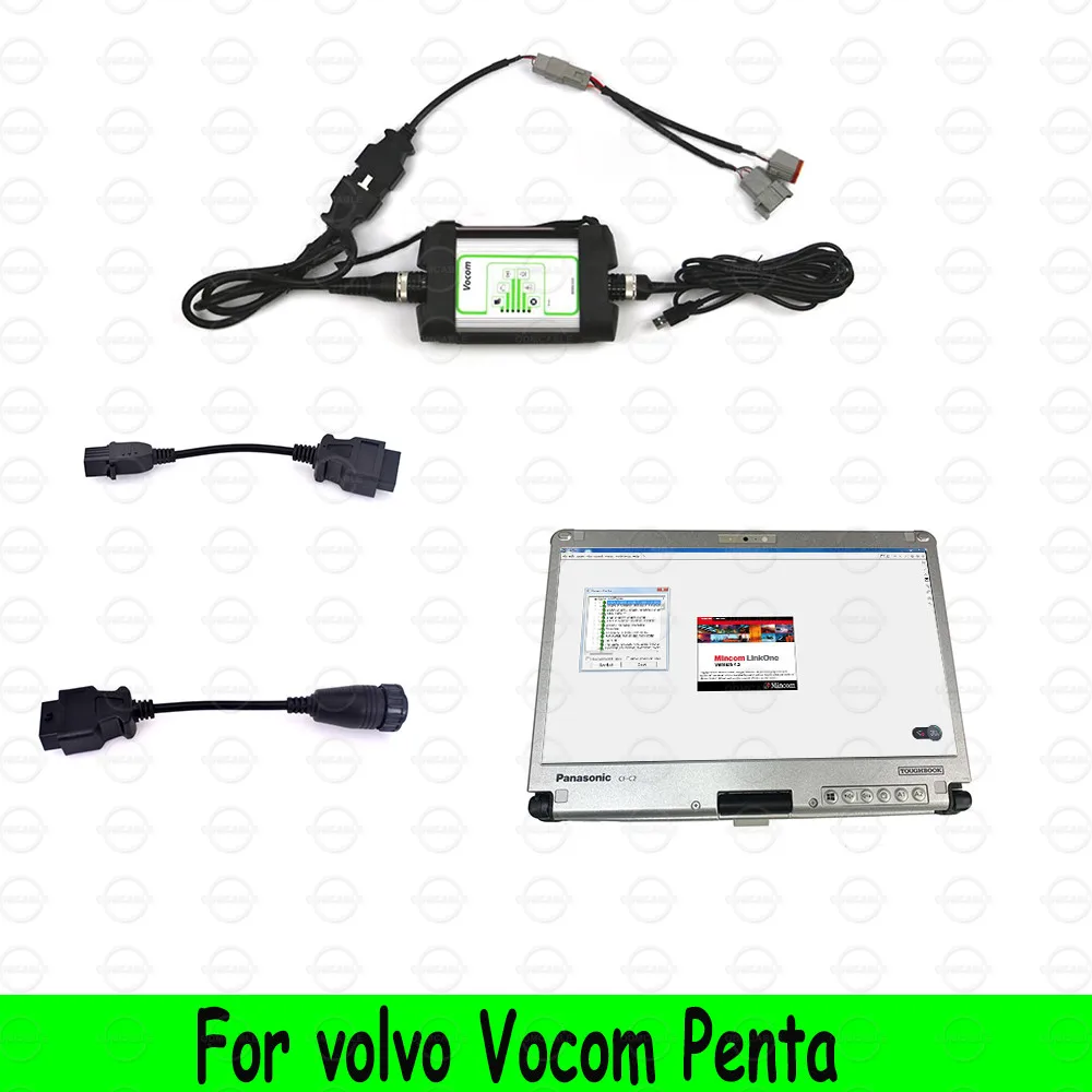 

For Volvo vocom 88890300 interface vocom Penta Full CF C2 laptop with VODIA Marine Diagnostic software industry engine Tool