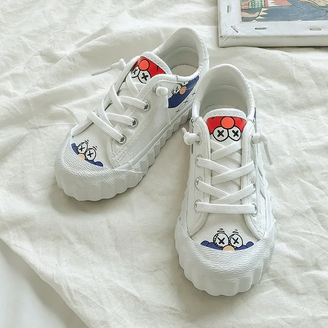 Детские парусиновые туфли новинка с принтом Улица Сезам 2021 кроссовки для девочек