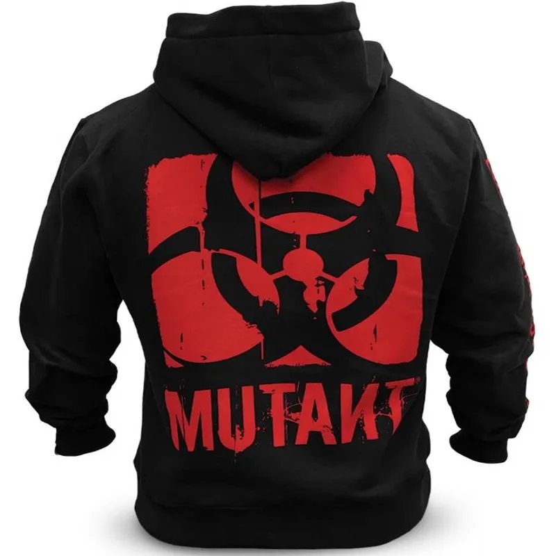Mutant Men's Winter Wool Loose coat Singlets Sweatshirts Mens Fleece Hoodies Stringer Bodybuilding Fitness Shirts Suitable
