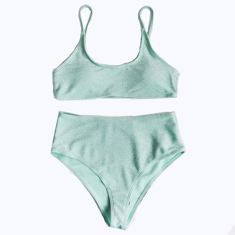 

Swimsuit ladies 2020 padded bra micro bikini swimsuit push up swimsuit glitter sparkling women's swimsuit two-piece swimsuit