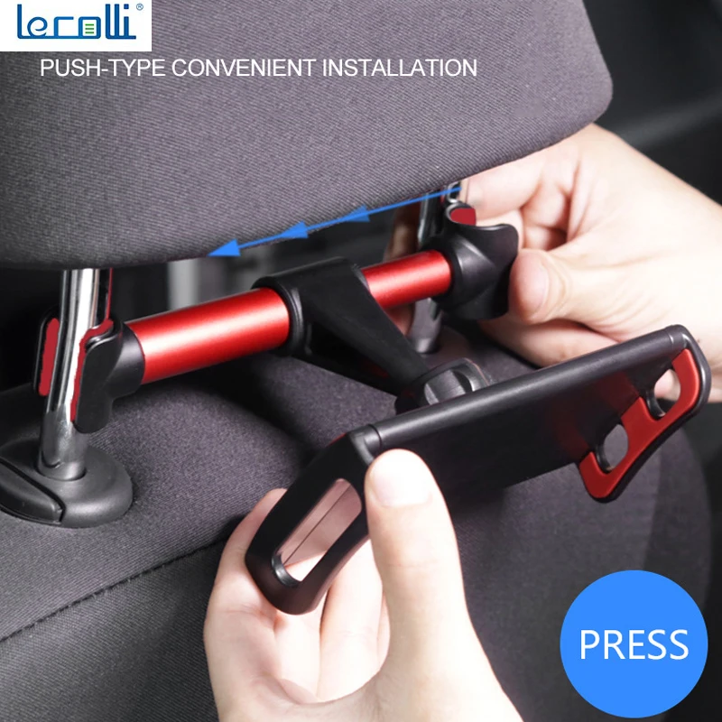 New Car Rear Tablet Computer Bracket Car Rear Pillow Bracket Rear Seat Mobile Phone Tablet Bracket Car Bracket Universal Telesco