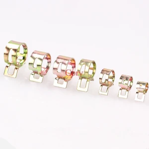 Зажимы для труб 4-25 мм на выбор, зажим для топливной пружины, вакуумный кремниевый зажим 65Mn, пружинный зажим для автомобильных автомобилей, зажим для шланга для масла и воды