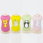 Одежда для собак из 100% хлопка жилет без рукавов для собак весна-лето Милая мультяшная одежда с принтом пингвина слона для домашних животных Одежда для маленьких и средних собак