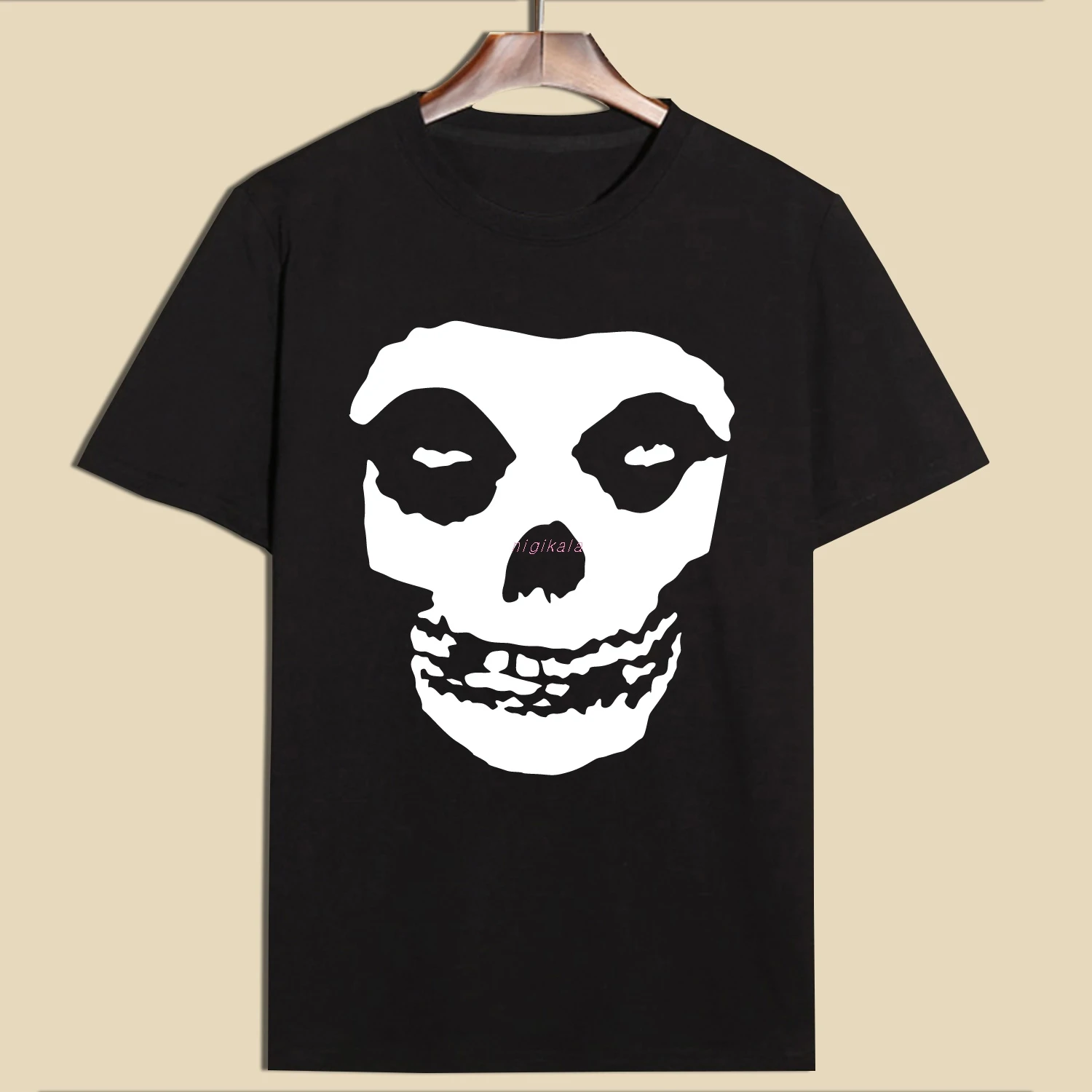 

New Arrival 100% Cotton Skulls Printing T-Shirts Summer Grey T Shirts Men Short Sleeve O-neck Tees & Tops