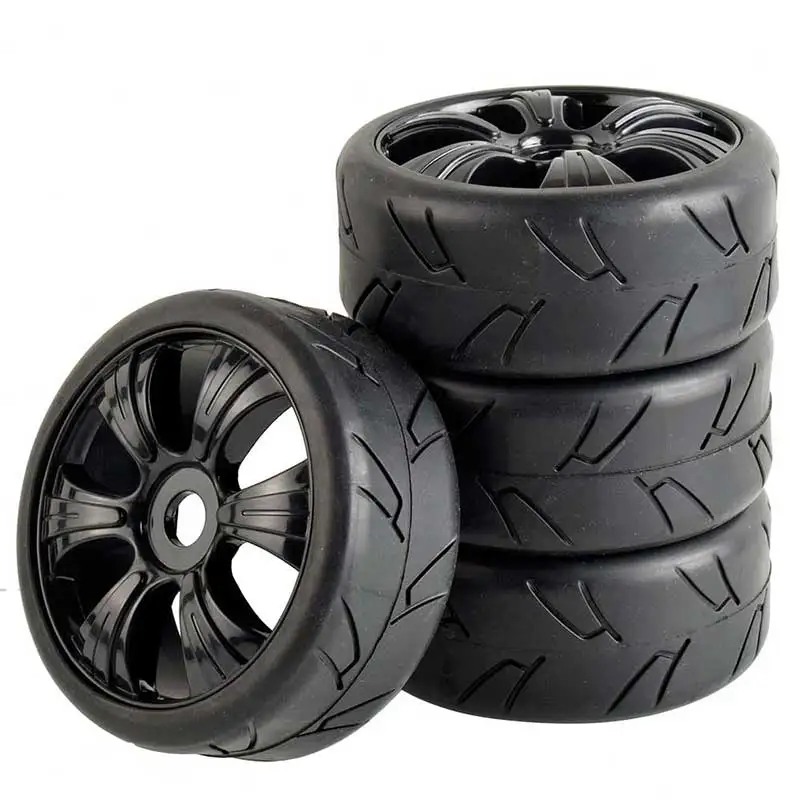 Neum&aacute;tico de Carreras todoterreno HSP 1:8 HL, 100mm, goma suave para coches teledirigidos, accesorios DIY, 4 Uds.-0