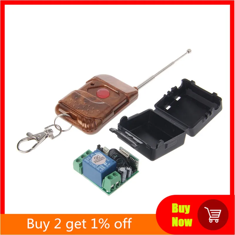 1 шт. реле 12 в постоянного тока 10 а канал беспроводной радиочастотный пульт