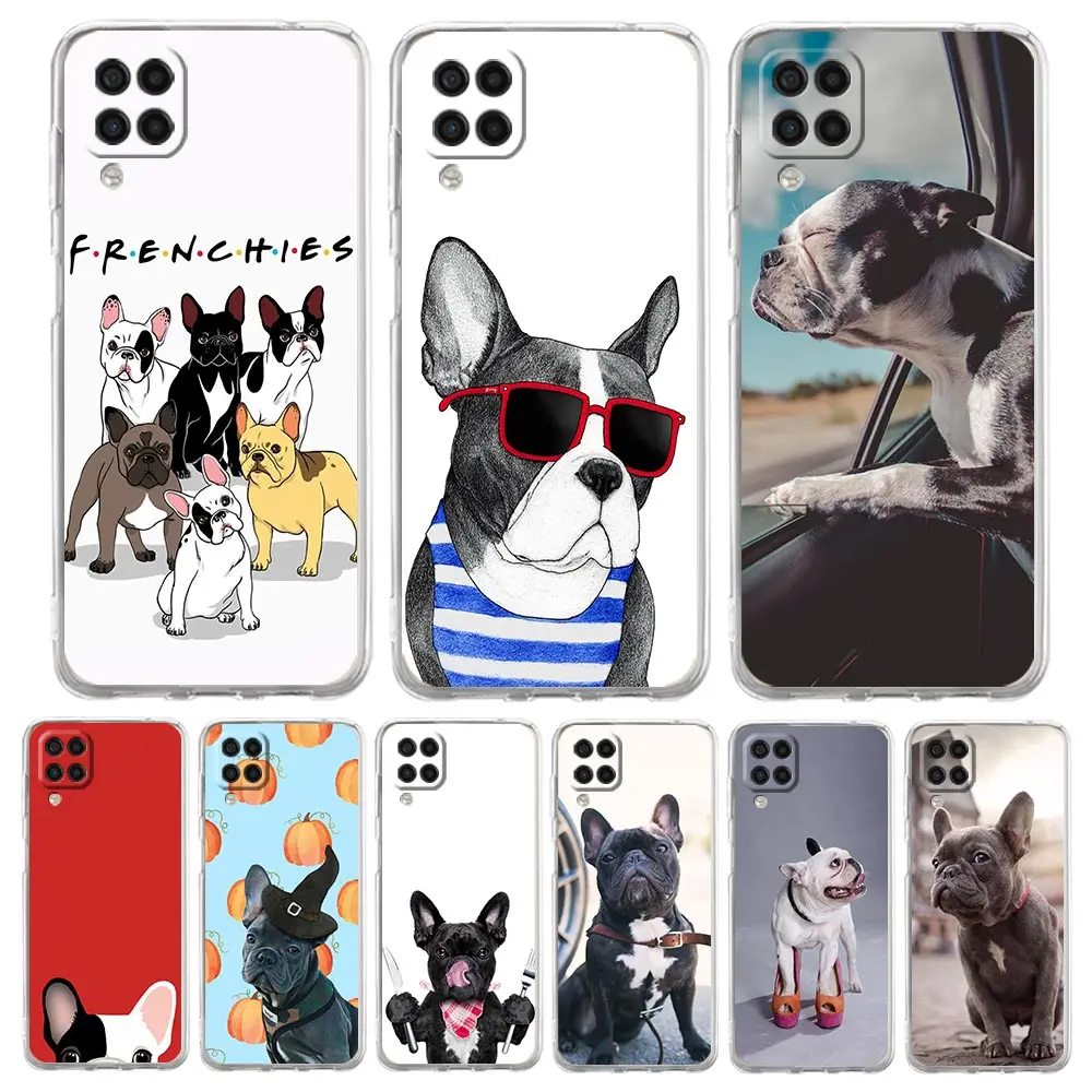 

French Bulldog Fundas for Samsung Galaxy A21s A11 A12 A01 A51 A71 4G A42 A02s A32 A52 A72 5G A31 A41 Phone Case Cover
