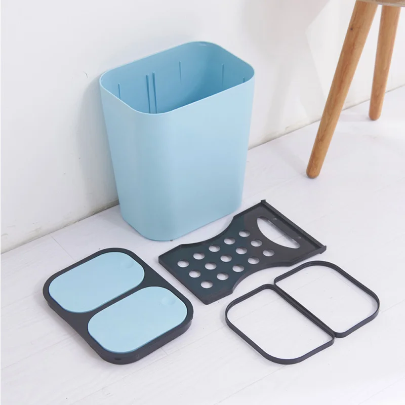 Контейнер для мусора с двойной крышкой контейнеры отходов большой вместимости