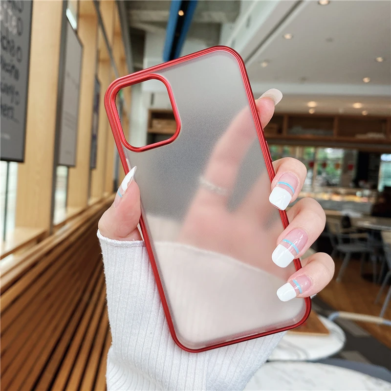 

Capa de silicone para telefone iphone 12pro com cobertura traseira protetora