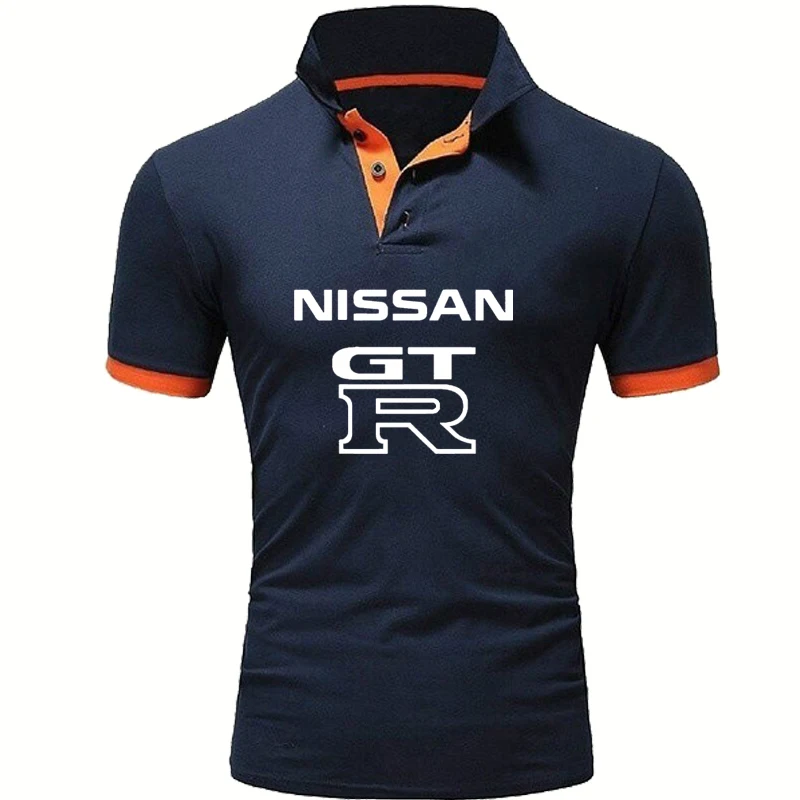 

Fashion casual POLO shirt GTR Car Logo printing Summer Men's POLO shirt Cotton High Quality Men's short sleeve