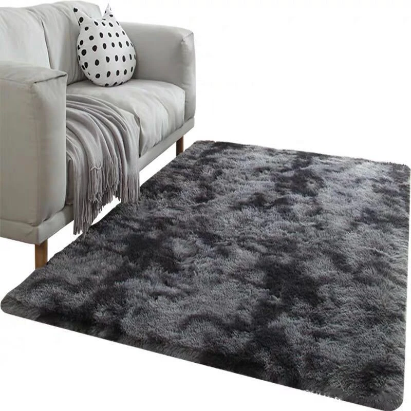 

Long Hair Living Room Carpet Sofa Coffee Table Rug Bedroom Room Bay Window Bedside Carpet Luxury Furry Baby Nursery Decor Rug