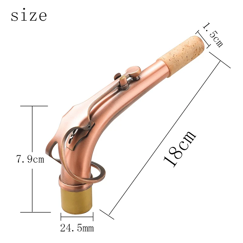 Eb альт для саксофона на шею из латуни Материал саксофон изгиб Автомобильная