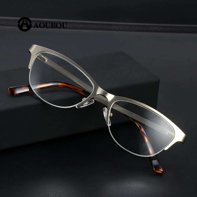 Gafas de lectura очки для чтения в полуоправе женские металлические Золотые фиолетовые