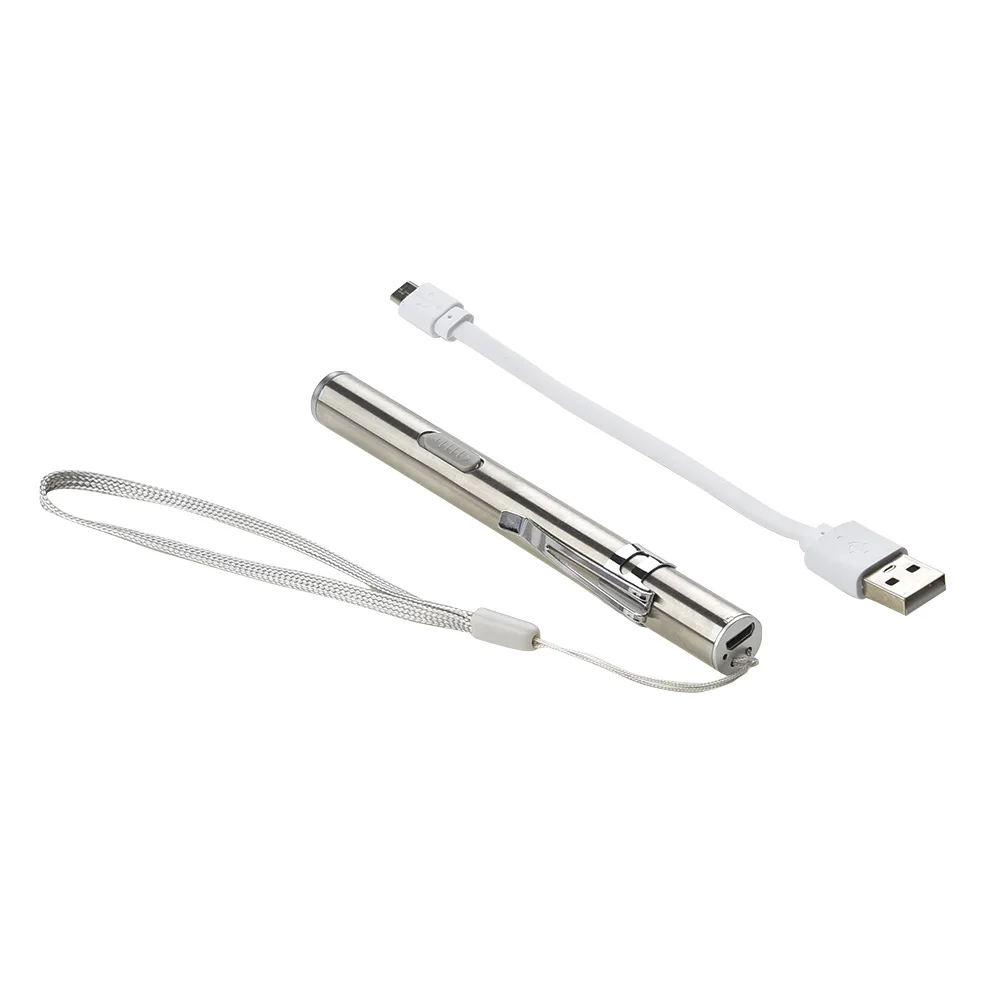 

Pen Size USB Rechargeable Flashlight Torch Pocket Light 500lm Q5 LED Lamp For Night Cycling Fishing Hunting Hiking Tools