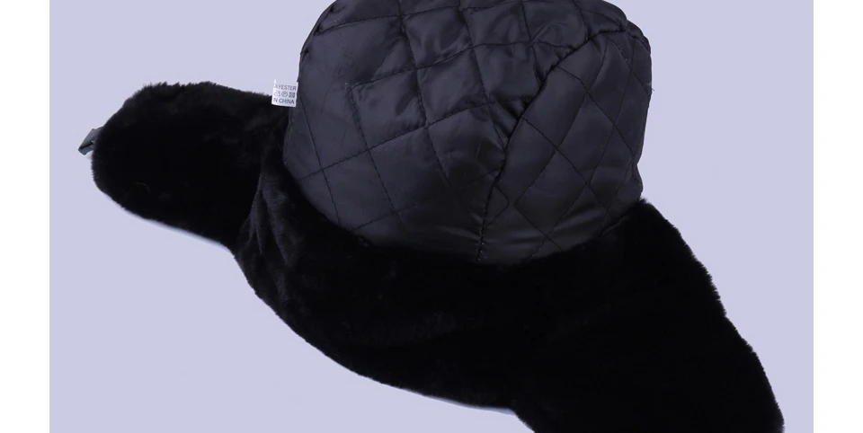 Soviet Badge Ushanka Russian Men Women Winter Hats Faux Rabbit Fur Army Military Bomber Hat Cossack Trapper Earflap Snow Ski Cap