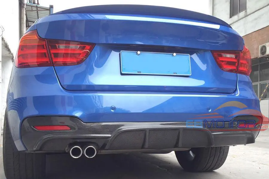 Задний диффузор из углеродного волокна для хэтчбека BMW 3-Series F34 GT Mtech Msport 2013UP B378 |
