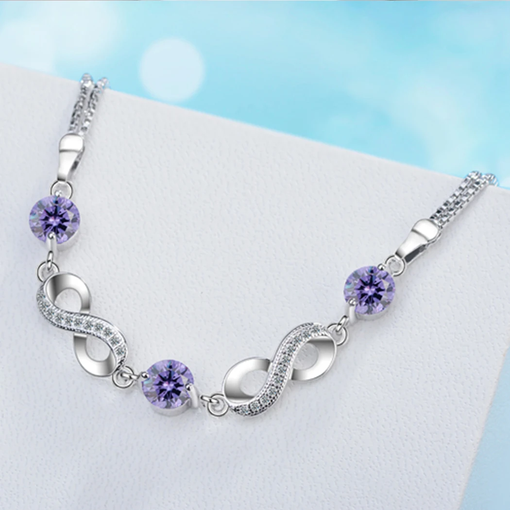 Chandler Color Rhinestone Bracelet For Girl Double Chain Pulsera Love Bridesmaid Proposal My | Украшения и аксессуары