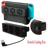 Dobe Cooler For Nintendo Switch Console Stand Support Accessories Cooling Fan Base Game Holder Cradle Command Control Kit Video