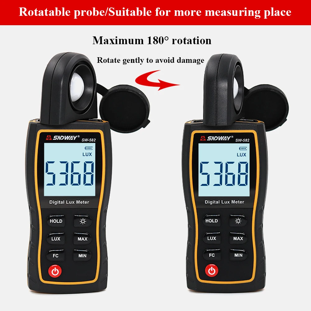 Цифровой люксметр Люкс/измеритель FC светильник метр для фотографии люминометр