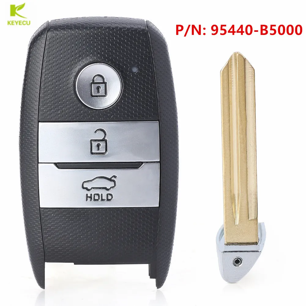 Запасная Новинка встроенный передатчик KEYECU с тремя кнопками 433 МГц чип 8A для KIA K3