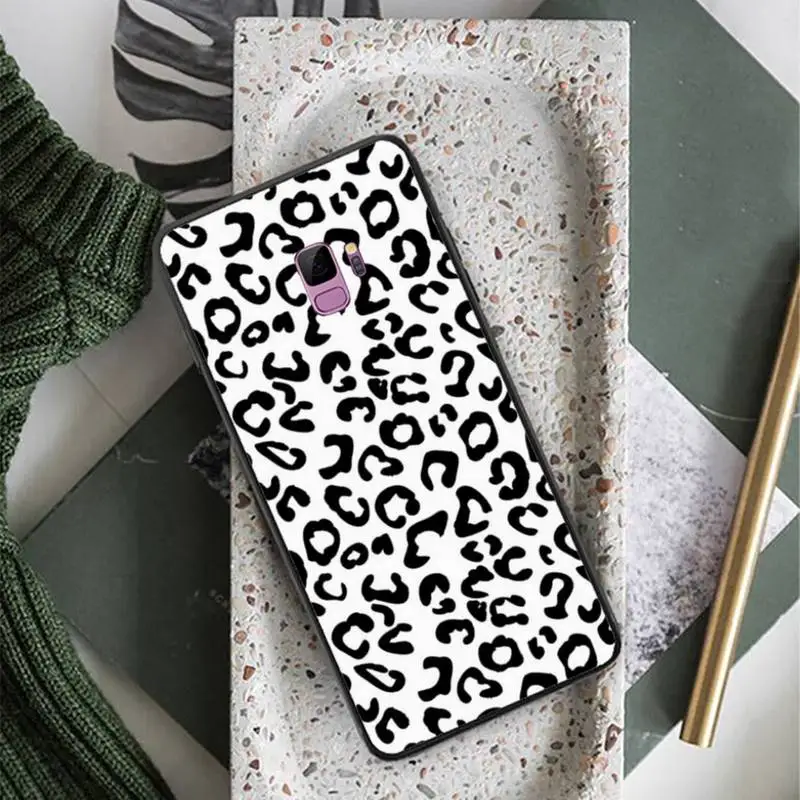 

Black and white checked cattle Phone Case For Samsung Galaxy A 3 6 7 8 10 21 01 11 31 91 10S 20S 30S 50S PLUS