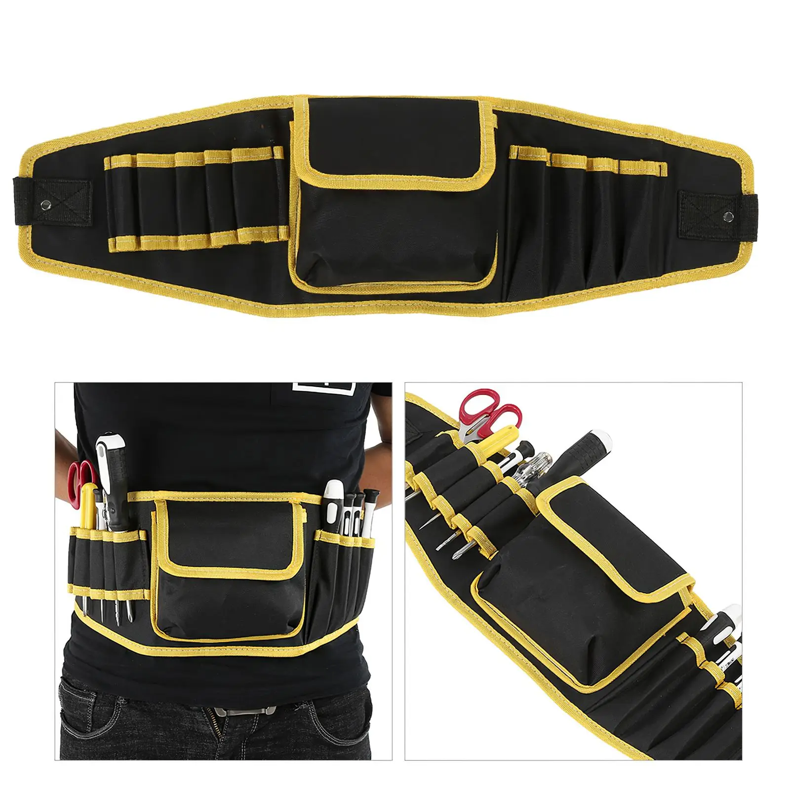 

Electrician Tools Waist Bag Multiple function Multi-Purpose Adjustable Strap Electrical Maintenance Tool Compact Hanging Pouch
