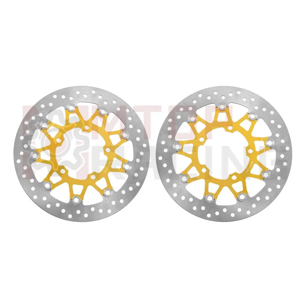 

1 пара передних тормозных дисков для Suzuki GSXR600, золотые тормоза для роторов, 310 мм, 2006-2007 г., 1 пара