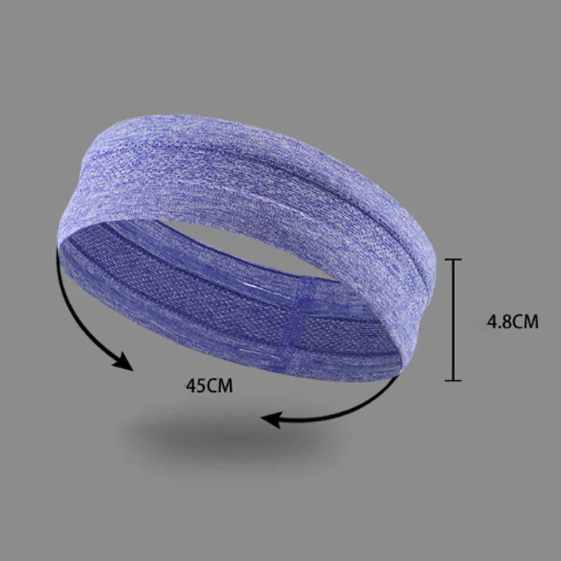 Лента для волос при занятиях йогой спортивный эластичный силиконовый