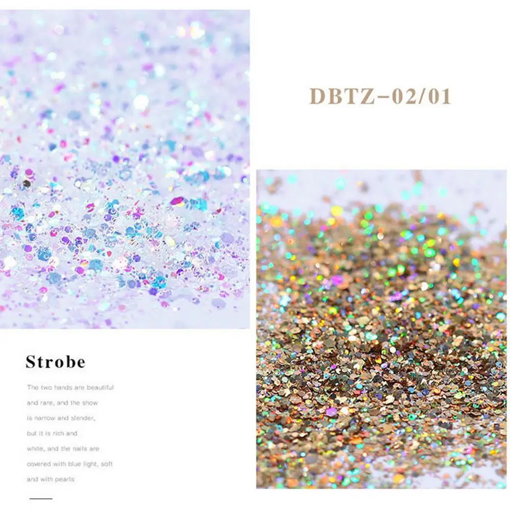 

12colors/set Shining Light Sequins Powder Ultra-thin Nail Glitter Fashion Magic Color Glitter Acrylic Powders For Nail Art