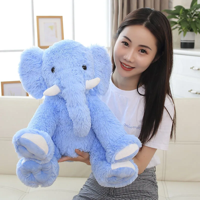 

New 50cm Kawaii Elephant Stuffed Animal Baby Dolls Dropshipping Cartoon Elephant super soft Plush toy Children Baby Birthday