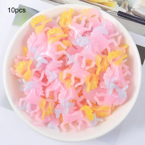 Pink 10pcs Счастливые обезьяны 10 шт. слизи DIY аксессуары игрушки Мини смолы Животные поставки слаймов наполнитель для пушистого прозрачного кристалла слизи - Цвет: Pink 10pcs