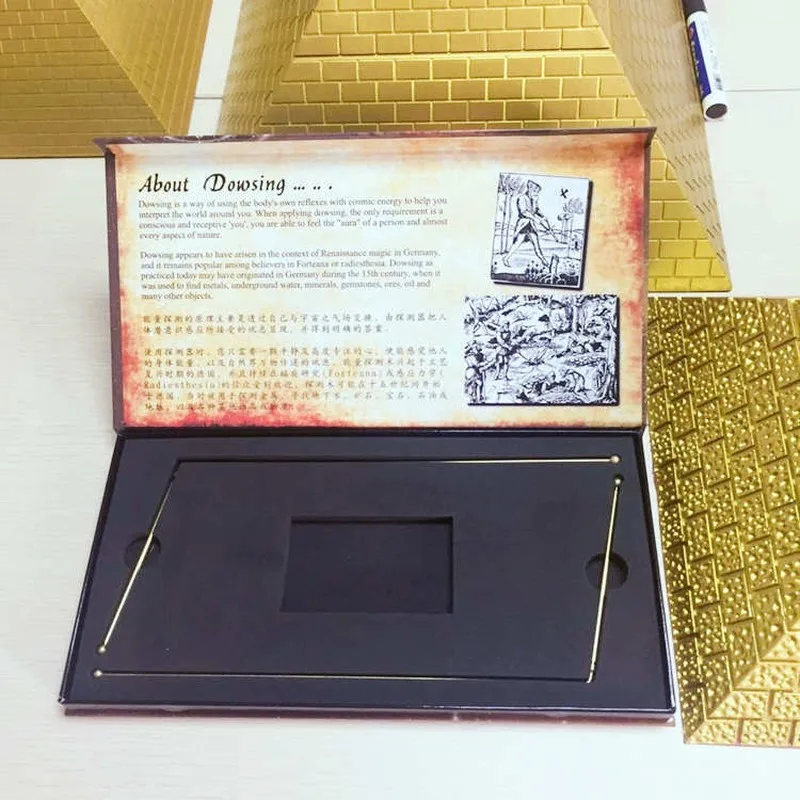 Одна пара твердых медных дюбельных стержней с ручками красиво изготовленные