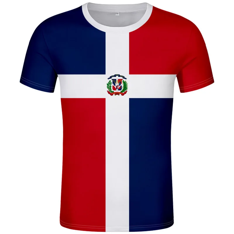 

Dominica T Shirt Logo Free Custom Name Number Dma T-shirt Nation Flag Spanish Dominican Dominicana Republic Print Photo Clothing