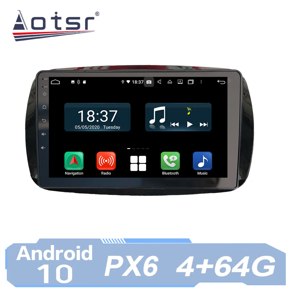 

AOTSR Car Auto Android 10 Radio Coche For Mercedes Benz Smart 2016 2017 2018 GPS Navigation Multimedia Player IPS AutoRadio