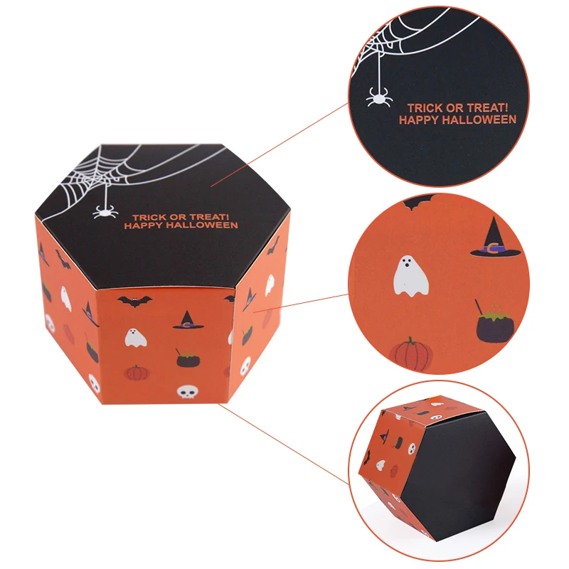 5/10 шт. декоративпосылка коробки для подарков на Хэллоуин | Дом и сад