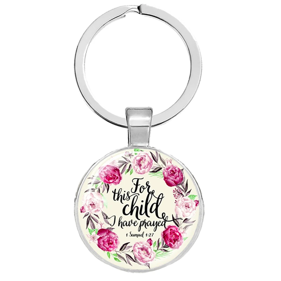 Новые Библейские стихи брелок роза библейские стихотворения подвески брелоки