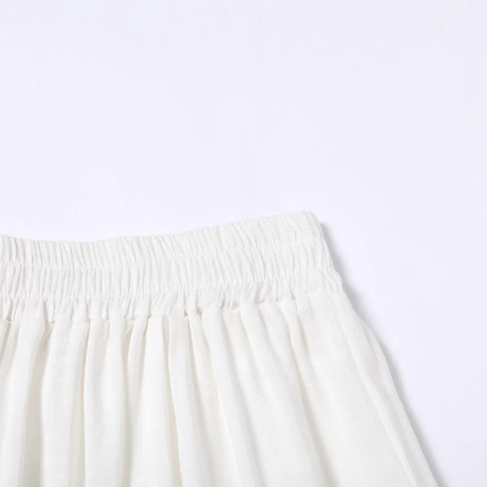 Pantalon femme женские брюки льняные хлопковые белые узкие широкие винтажные Летние