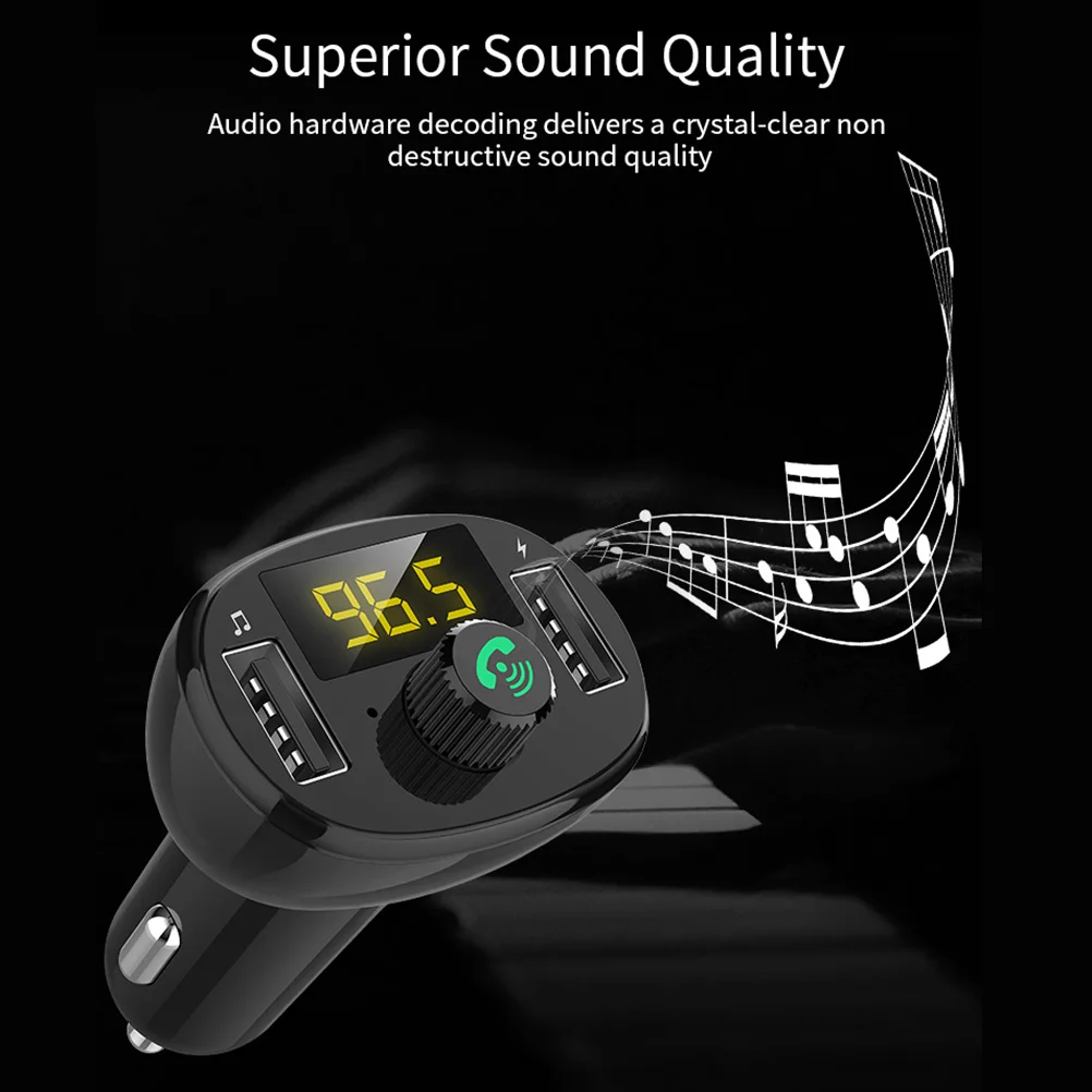 Multipurpose USB Charger Wireless Music Player FM Transmitter Car Cigarette Lighter Black | Автомобили и мотоциклы
