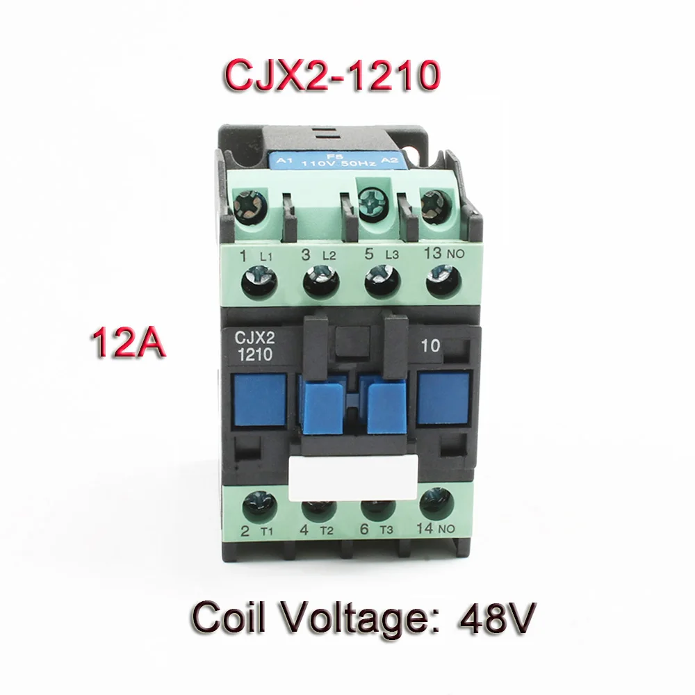 1210-48V CJX2,CJX2-0910 LC1 CJX2-0910 CJX2-1210 CJX2-1810 380v 9a ac contactor 380V AC 9A /12A/18A 50 HZ/60HZ 220V 110V orginal - Цвет: 1210-48V