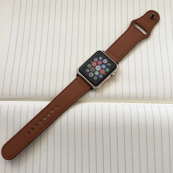 Для iwatch 44 мм 40 3/2/1 аксессуары для браслетов ремешок из натуральной кожи apple watch band 5
