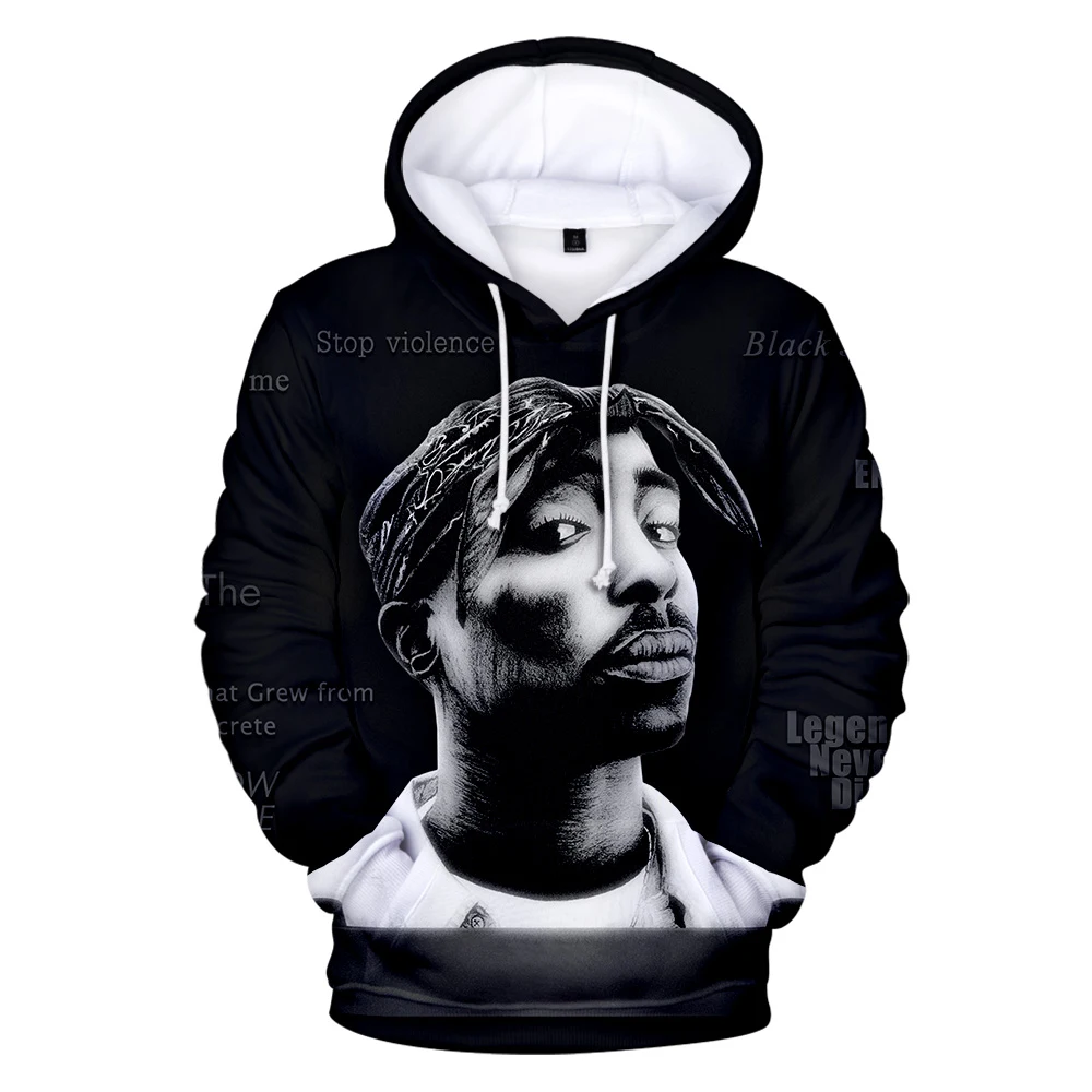 2PAC 3D модные стильные толстовки и свитшоты с рисунком длинным рукавом