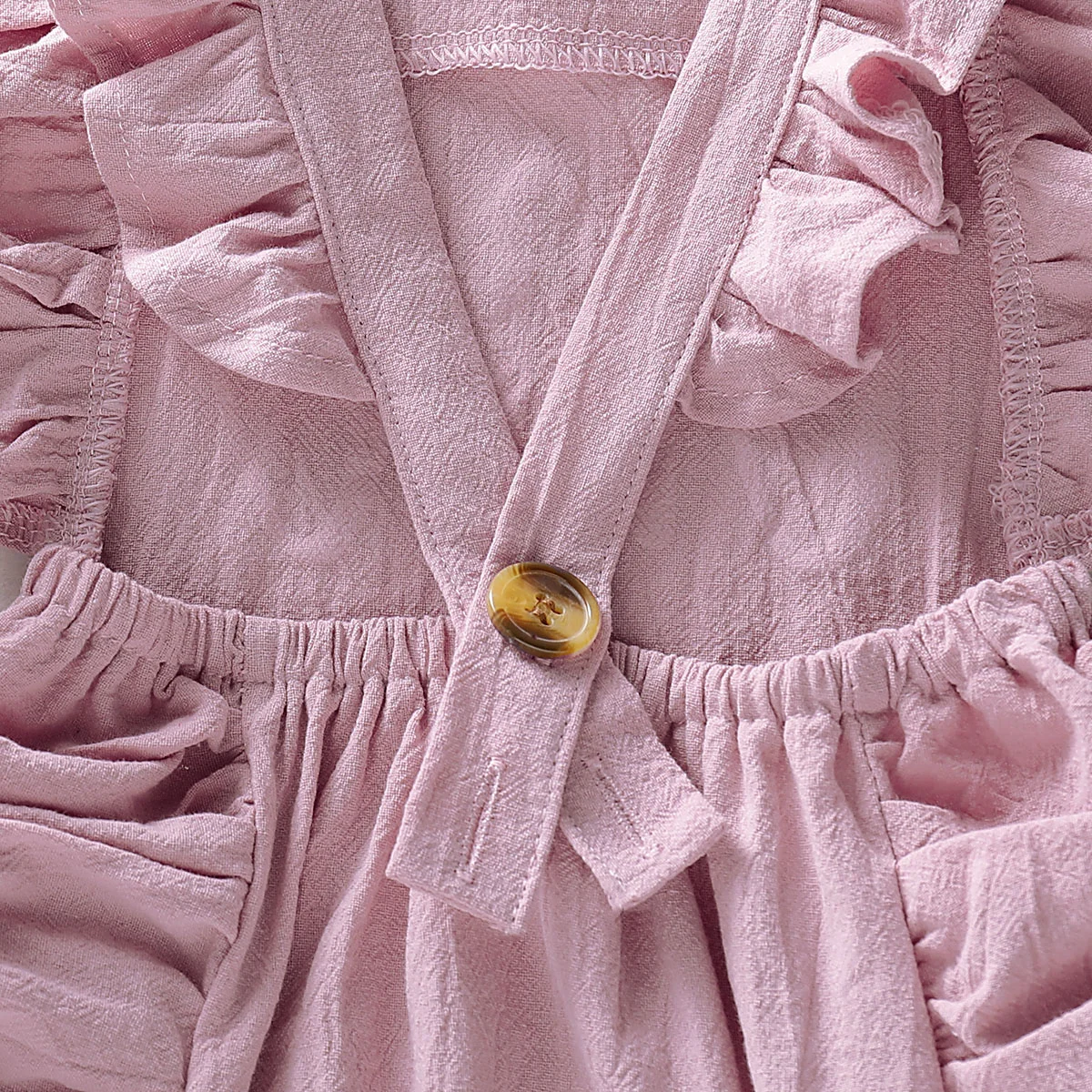 Комбинезон для маленьких девочек с перекрестными лямками на спине регулируемыми